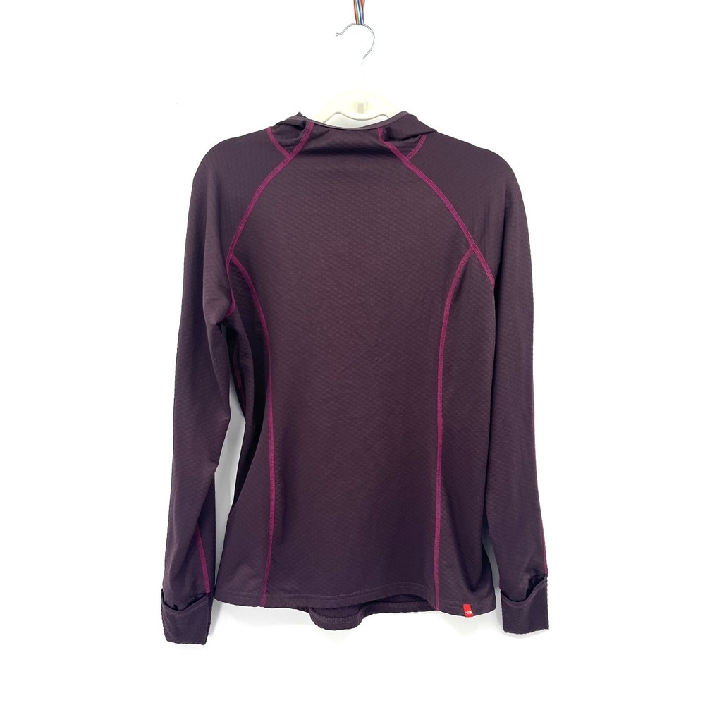 The North Face gorpcore Purple long sleeve hooded outdoor hiking jacket top L